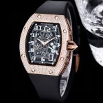 RICHARD MILLE RM67-01 Extra thin Skeleton  Rose Gold Diamonds Watch